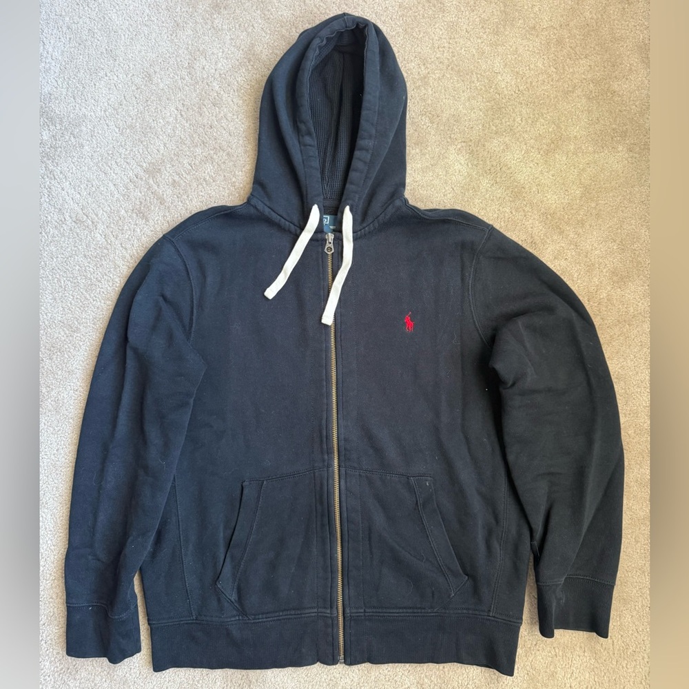 Polo Ralph Lauren Black Zip Up Sweater